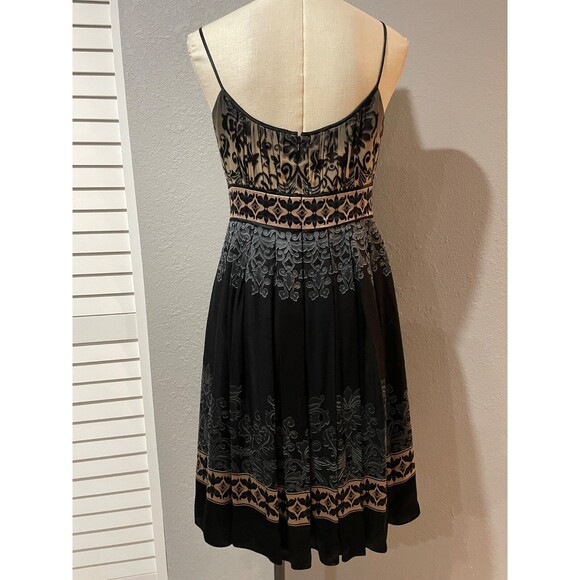 Jones NY Vintage Y2K Womens Silk Burnout Babydoll Dress size 10 Fairy Whimsigoth - Picture 7 of 11